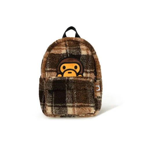 BABY MILO STORE BY A BATHING APE Ткань Рюкзак Стандартный Женский Коричневый