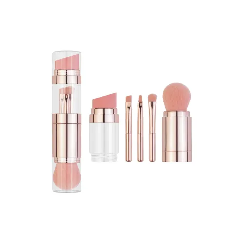 Geanno 5 в 1 Кисть для макияжа Многофункциональная Переносная кисть для макияжа Розовая Одежда Наборы Красота Инструменты Базовый слой