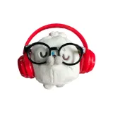 Маленький Леопард Аксессуары Стиль Позиционирование (Наушники Красный & Синий Случайный + Черное Стекло)