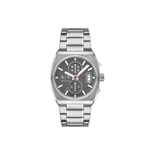 ARMANI EXCHANGEAE Мужские часы Кварцевый механизм Стальной ремешок Серый циферблат