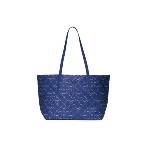 Zadig Voltaire Полиуретан с полиэстером сумка через плечо женская синяя