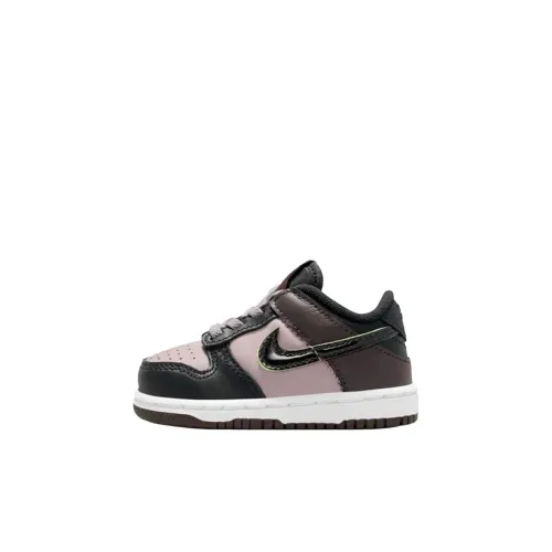 nike Dunk Low Топ Обувь для малышей Черно-розовый Infant And Toddler
