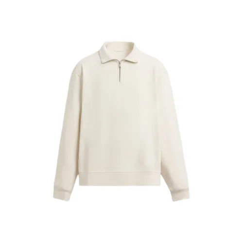 ZARA Свитшоты мужские цвет устричный белый