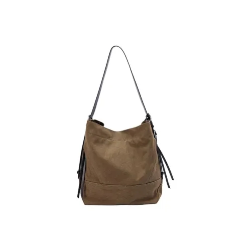 URBAN REVIVO Ткань Тоут Сумка Плечевая Сумка Средняя Женская Хаки