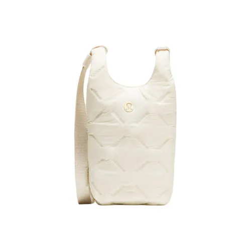 lululemon Портативный и Универсальный Сумка через плечо Женская Светлый Айвори Белый