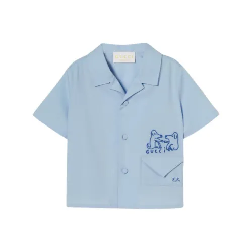 GUCCI Повседневная рубашка FW25 для малышей и детей младшего возраста