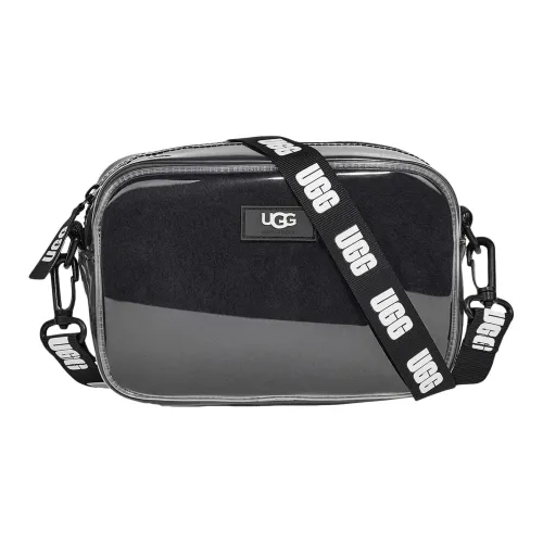 UGG Sheepskin Маленькая Квадратная Сумка Сумка через плечо Сумка на плечо Женская Черная
