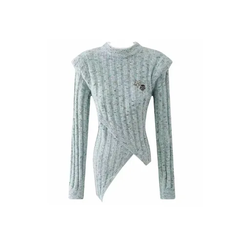 KYKW Бирюзовый Женский Трикотаж