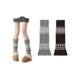 [2 пачки/Светлый Теплый Шерсть/Винтаж Универсальный] Серый + Кофейный