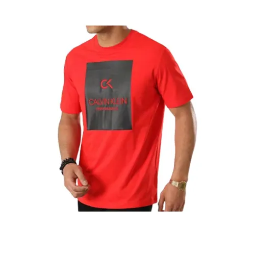 Calvin Klein Red Men's T-Shirts Кальвин Кляйн Красный Мужские Футболки
