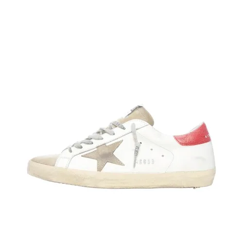 Golden Goose Супер Звезда Низкий Топ Стильный Скейтбординг Мужской Белый Потертый