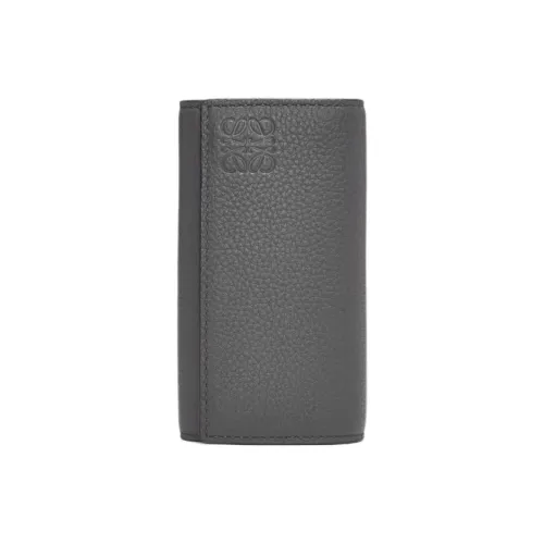 LOEWE Телячья кожа Key Pouch Унисекс Антрацит