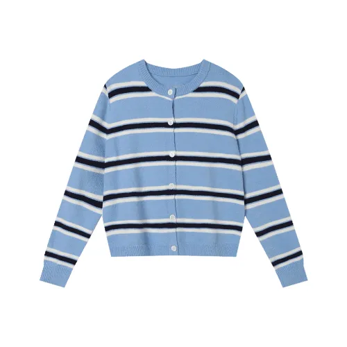 LOUISY AO Синий Черный Полосы Женский Трикотаж