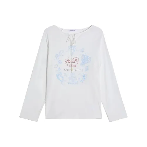 CENGXIAOXIAN Ecru Топ Женский T-Shirt Рубашка