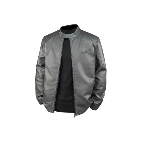 ZUOAN Мужские кожаные куртки