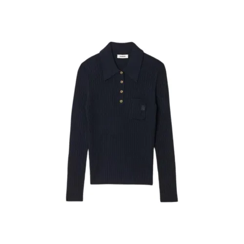 Sandro Темно-синие женские свитеры