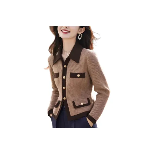 LANGQING Кофе Розыгрыш Бренд Наклеенный Женский Трикотаж