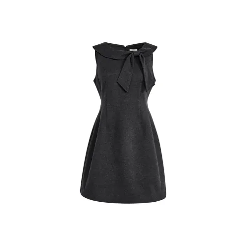 KUOSE Темно-серый Женские Платья без рукавов