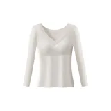 Белый фиксированный размер бюстгальтера