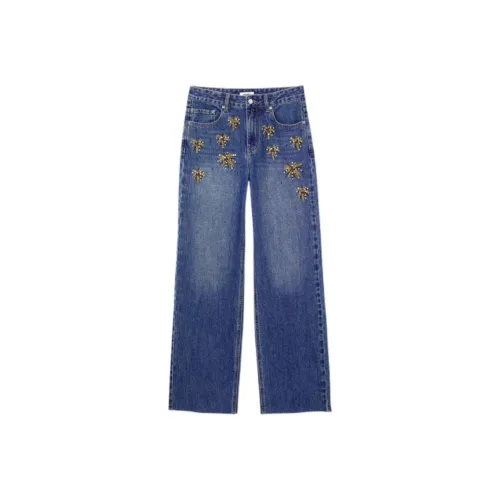 Sandro Джинсовый Синий Женские Джинсы