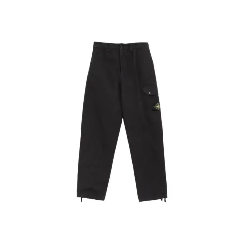 STONE ISLAND Мужские карго-брюки черного цвета