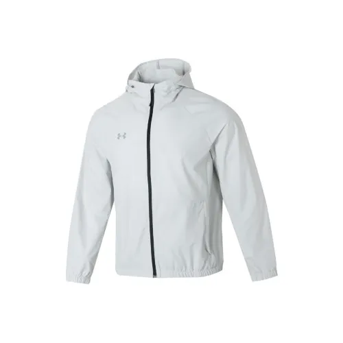 Under Armour Спортивная ткань вязаная куртка унисекс серого цвета