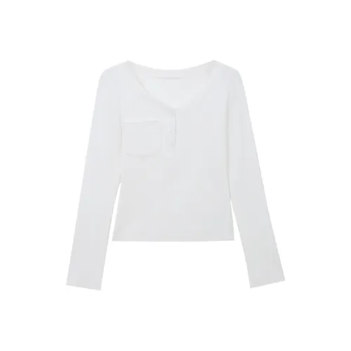 SUSANSAN Белые Женские T-рубашки