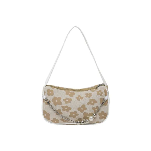 Meter Подмышечный PEA Сумка с жемчужной цепью через плечо обычная черная