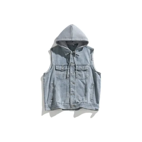 ENPofficial Винтажный синий унисекс жилеты