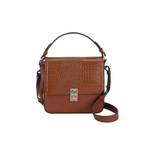 RADLEY Коровья кожа Маленькая квадратная сумка Сумка через плечо Сумка Маленькая Женская Коричневая