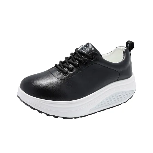 Reivanti Женская обувь без подкладки 5 см Rocking обувь для женщин