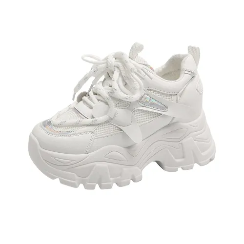 Puppytown Дышащий Низкий Топ Платформа массивные кроссовки Женские