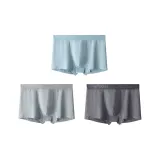 [Купите 3, получите 1 бесплатно, упаковка того же бренда, мужское нижнее белье] Темно-серый + Светло-серый + Серо-синий