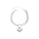 Silver White Double-Layer Heart  
Серебряный Белый Двухслойное Сердце
