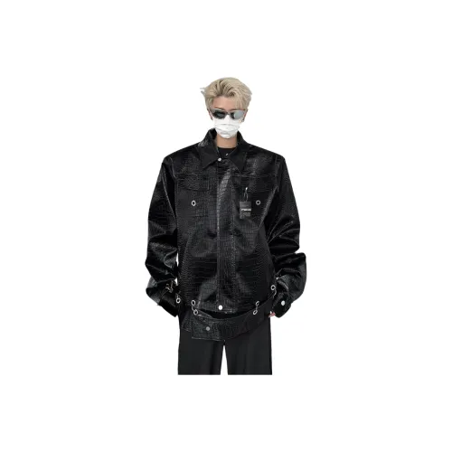 P8H9 Черный Унисекс Кожаные куртки