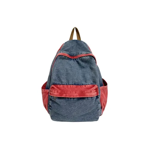 SINPAID BULL Denim Backpack Unisex Blue Black SINPAID BULL Деним Рюкзак Унисекс Синий Черный