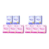 Двухкомпонентный комплект: мягкие дышащие гигиенические прокладки 240 мм, 8 штук/упаковка * 6 + мягкие гигиенические прокладки 290 мм, 6 штук/упаковка * 4