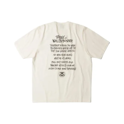 Stussy Wales Bonner Co Бренд FW25 Ocean Song Tee T-Shirt Унисекс