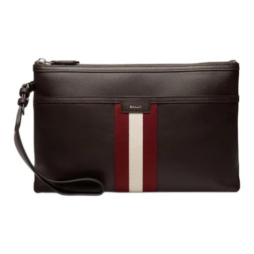 BALLY Code Телячья кожа Клатч Мужской Коричневый