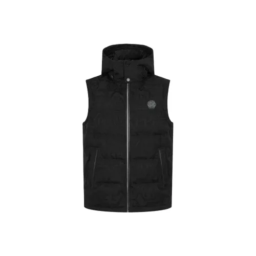 PP PIERRE PIERUCCI Мужские черные жилеты