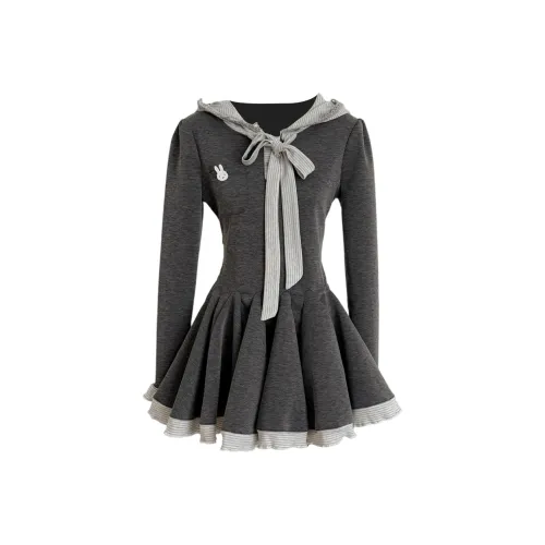 FLIM Длинное платье с длинными рукавами женское