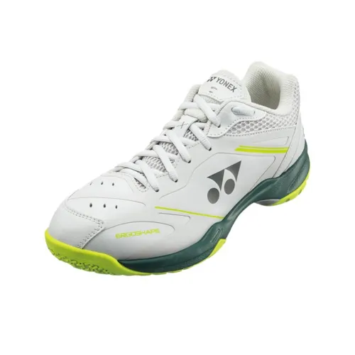 YONEX Амортизация противоскользящий низкий отскок топовая обувь для бадминтона унисекс серо-бежевый