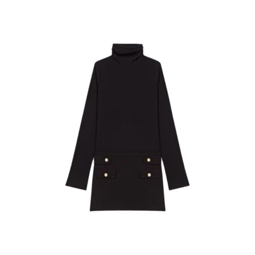 Maje Длинное платье с длинными рукавами женское