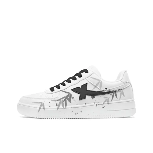 XTEP Air Force One Бамбук Grace Легкий Низкий Топ Скейтборд Кроссовки Унисекс Белый