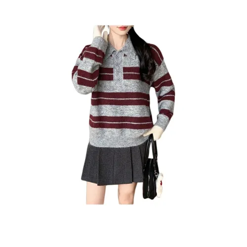 Mu Xiao Xin Красный С подарками MU Xiaoxin Бренд Наклеенный Женские Трикотаж