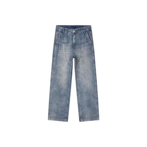 HARSIINCN H25AMNK447 Винтажные синие унисекс джинсы
