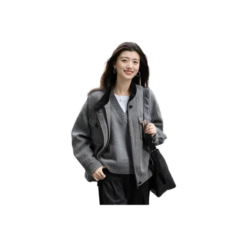 Dme Темно-серый Женский Пуховик