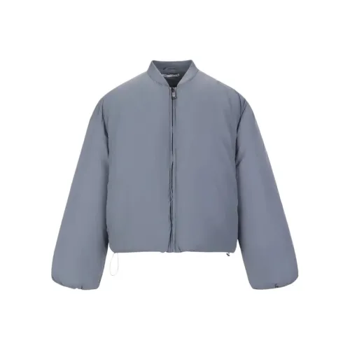 ZARA Серый Синий Мужской Пуховик