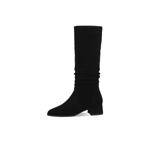 BOERDIQI SLOUCHY Ботинки Колено Высокие сапоги 4CM Женские