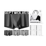 Коробка 4 пачки (Темно-серый белый * 2 + Светло-серый белый * 2)